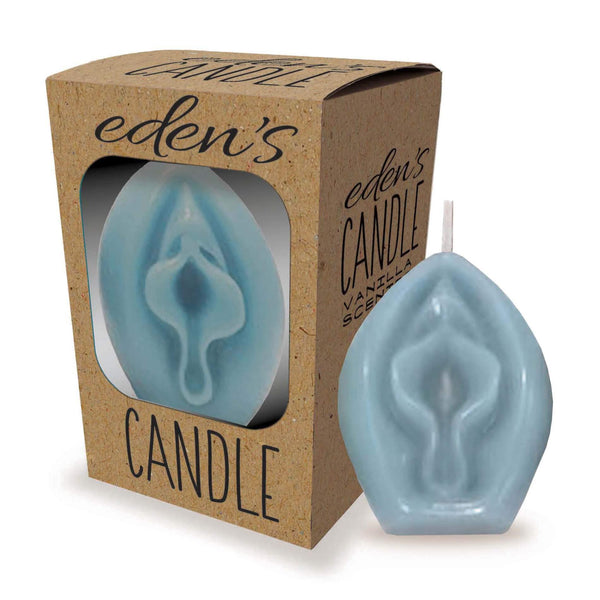 Eden's Candle   Vanilla Scented Vagina   Blue