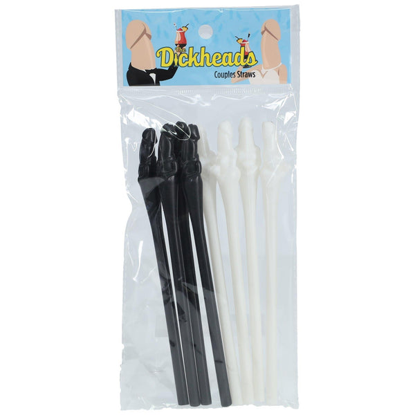 Couples Straws   Black and White