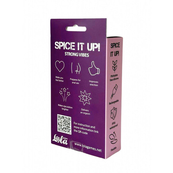 Double Silicone Vibrating Anal Plug Spice it Up Charm
