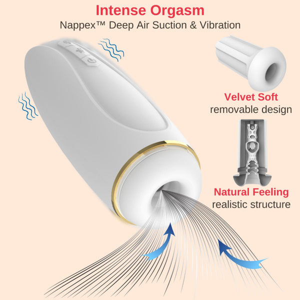Masturbator   Nappex™ Branco White   Premium Mastubators (10 Languages)