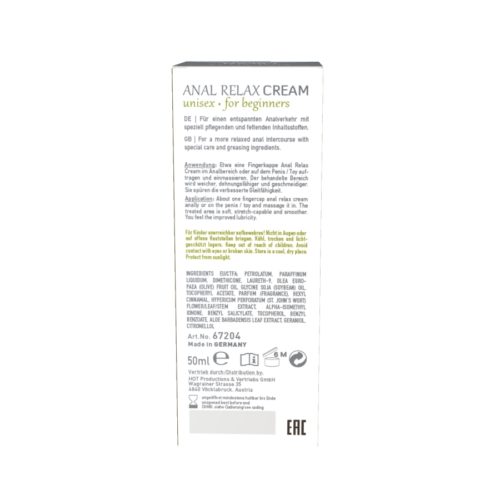 Shiatsu Anal Relax Cream Gel/Spray 50ml.