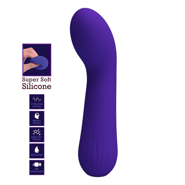 PRETTY LOVE Faun dark Purple,G spot vibrator, 12 vibration functions Memory function