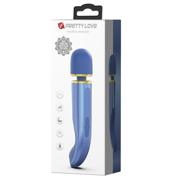 PRETTY LOVE Colorful Massager Blue, 7 vibration functions 5 levels of speed control