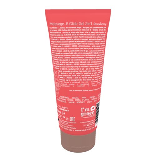 Żel/sprej Shiatsu 2in1 Massage Glide Strawberry scent 200ml.