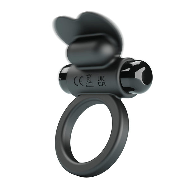 PRETTY LOVE   VIBRANT PENIS RING DEBONAIRE Black, 10 vibration functions