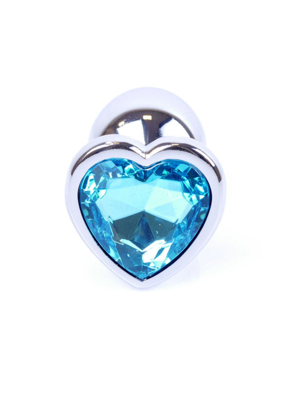 Plug Jewelery Silver Heart PLUG Light Blue