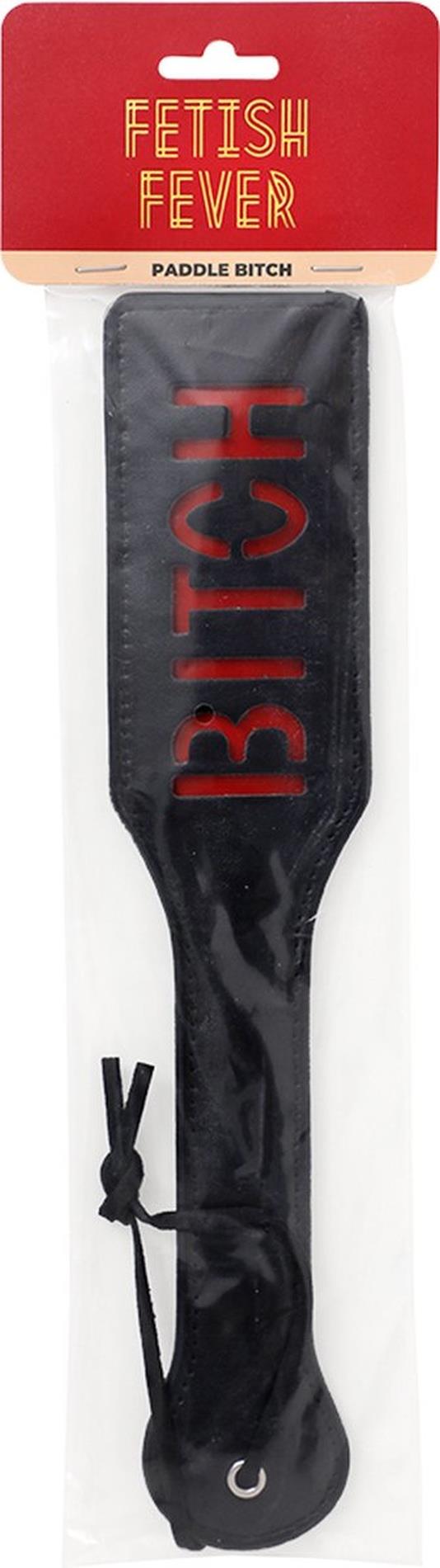 Fetish Fever Paddle Bitch Black