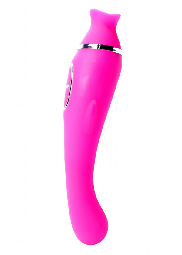 Vibrator HELEN Pink 12 vibration functions / 8 stimulation functions USB