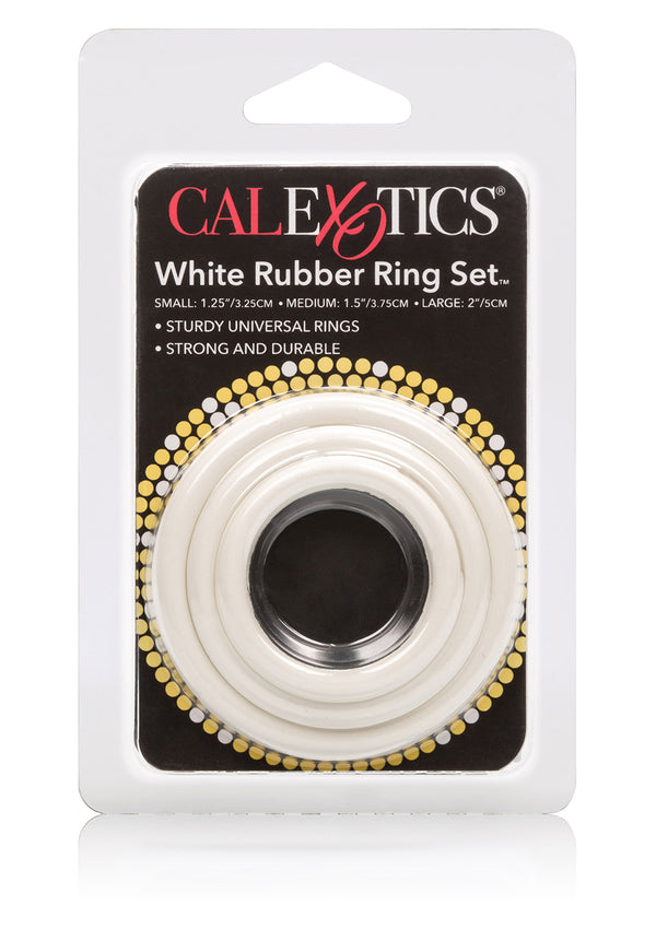 Rubber Ring   3 Piece Set White