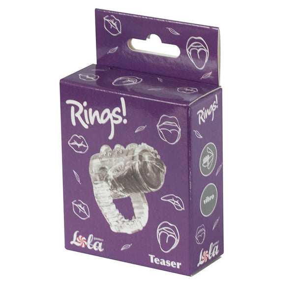 Vibrating sleeve for tongue Rings Teaser Transparent