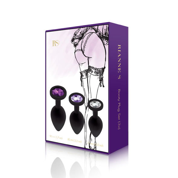 RS Soiree Booty Plug Original Set 3x Black