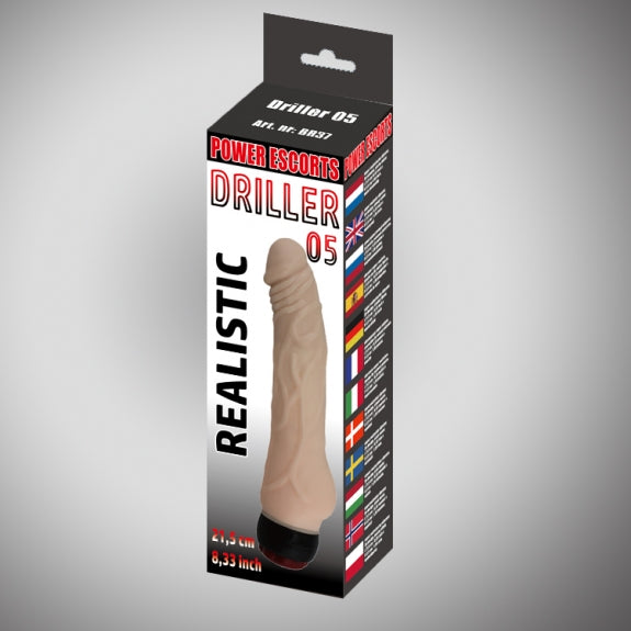 Driller 05 flesh 21.5 cm realistic vibrating