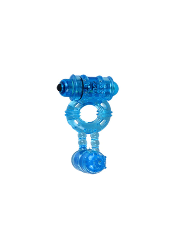 Ring Vibrator. Double. Func:1. Blue