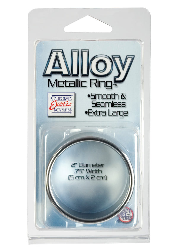 Alloy Metallic Ring XL Silver