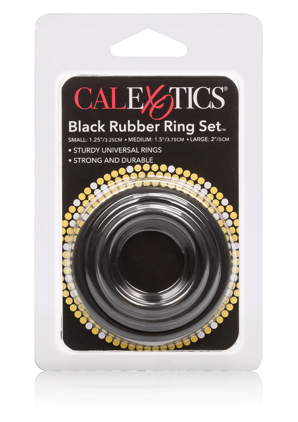 Rubber Ring   3 Piece Set Black