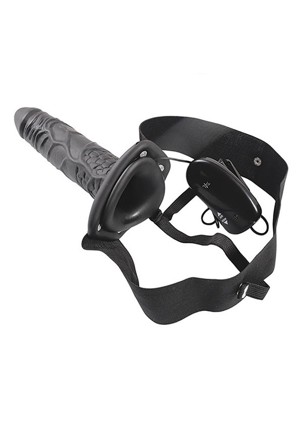 Proteza VIBRATORE STRAP ON CAVO REAL RAPTURE 8 BLACK