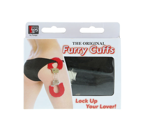 DREAM TOYS HANDCUFFS WITH PLUSH BLACK