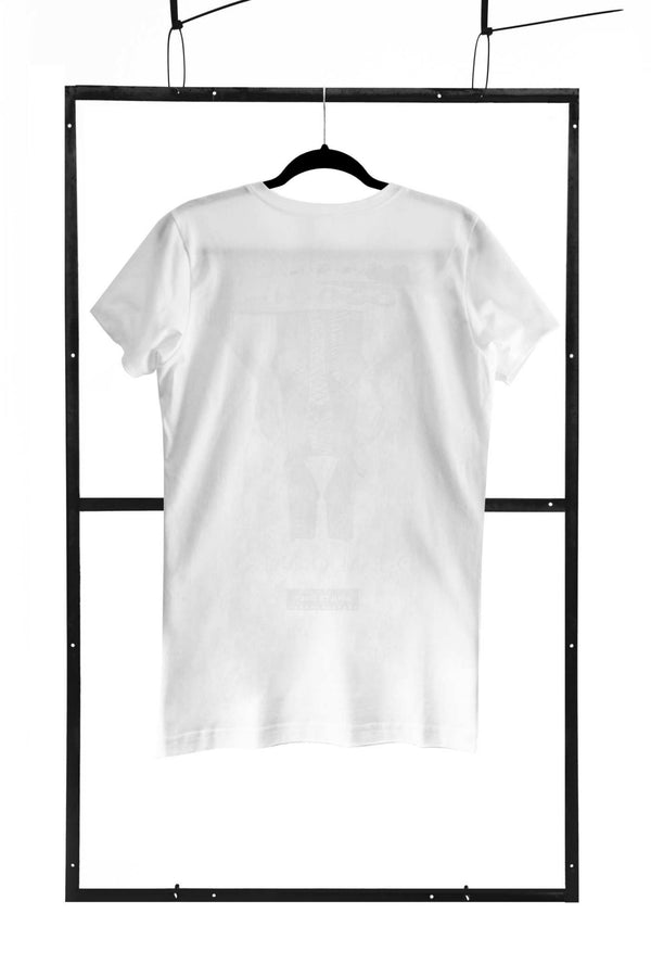 T shirt men white L regular