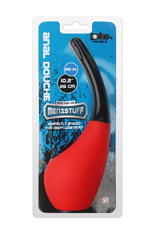 MENZSTUFF 9 HOLE ANAL DOUCHE RED/BLACK
