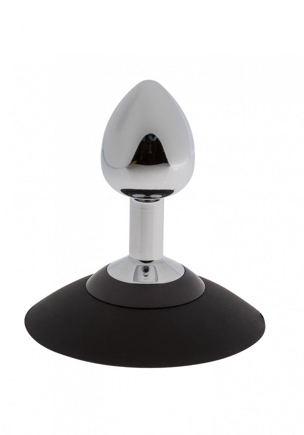 MALESATION Alu Plug with suction cup small, chrome