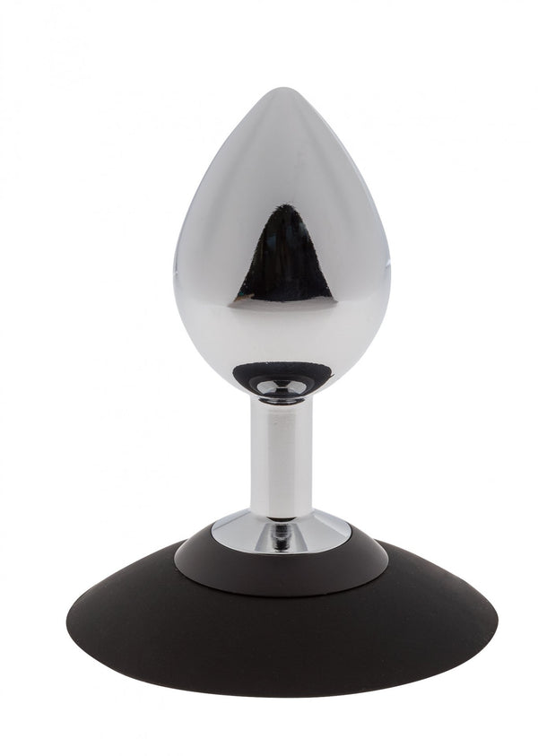 MALESATION Alu Plug with suction cup medium, chrome
