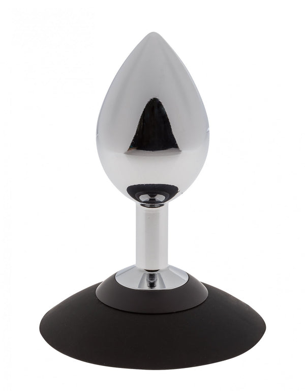 MALESATION Alu Plug with suction cup large, chrome