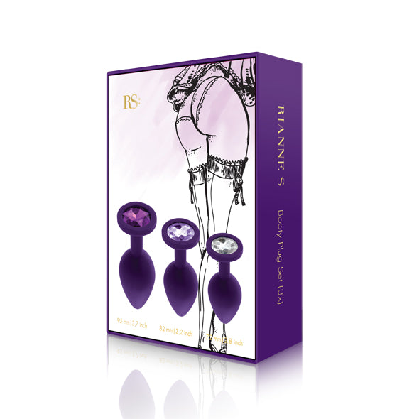 RS   Soiree   Booty Plug Original Set 3x Purple