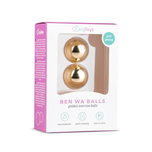 Gold ben wa balls 25mm