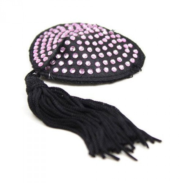 Bielizna Heart shine nipples tassels (rosa)