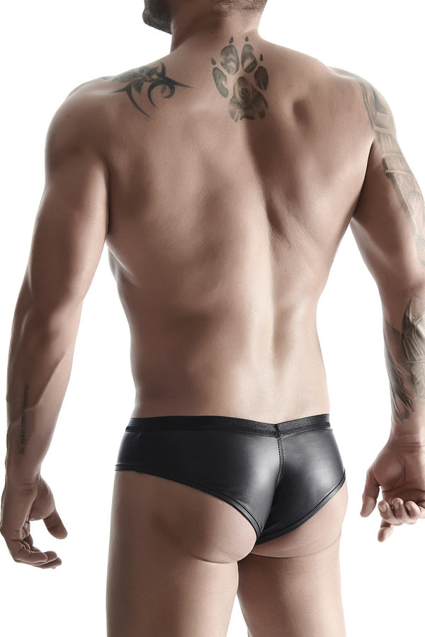 men's wetlook Brazilian briefs XXL
