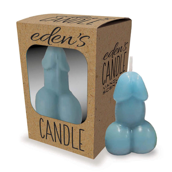 Eden's Candle   Vanilla Scented Penis   Blue