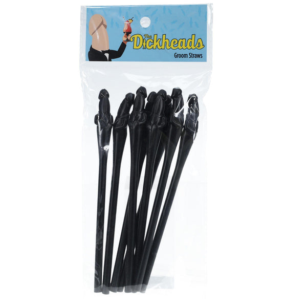 Groom Straws   Black