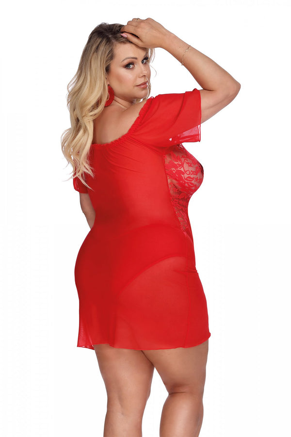 CAMARI RED (CHEMISE/PAL) XL+