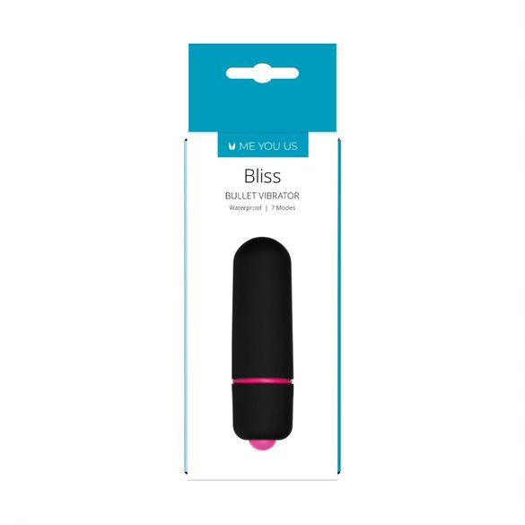 Wibrator Me You Us  Bliss 7 Mode Mini Bullet Vibrator Black
