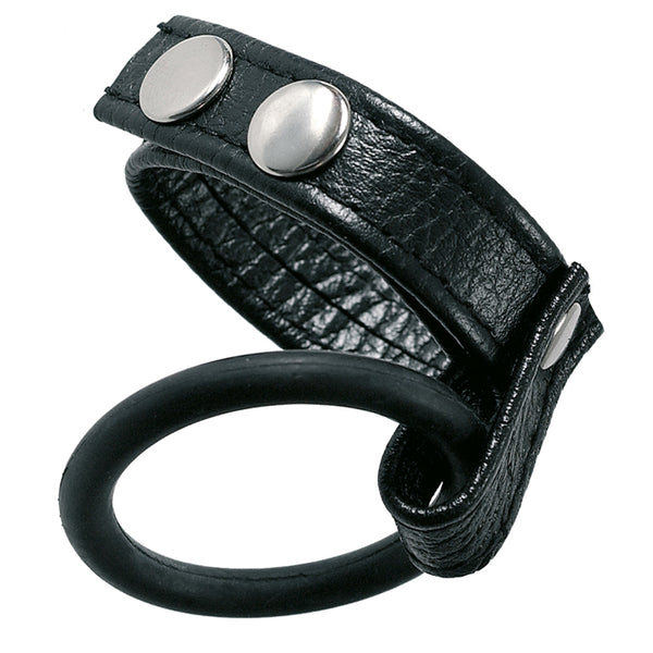 Medium Leather Ball Spreader Black