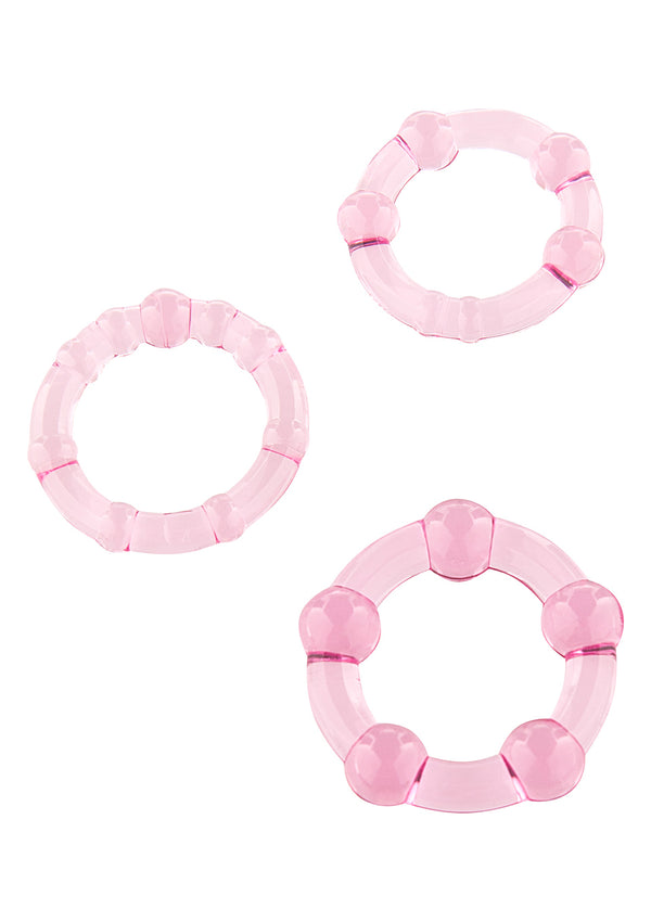 Stay Hard Three Rings Pink