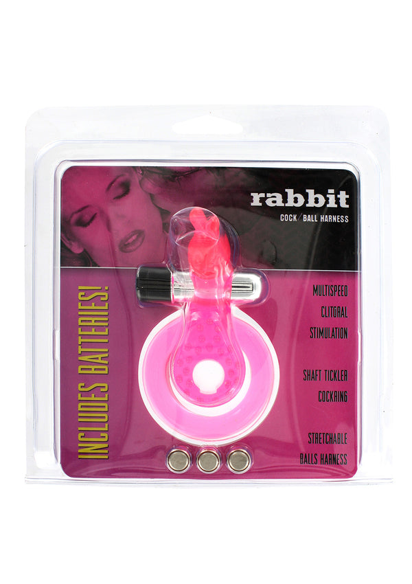 Cock &amp; Ball Ring Rabbit Pink