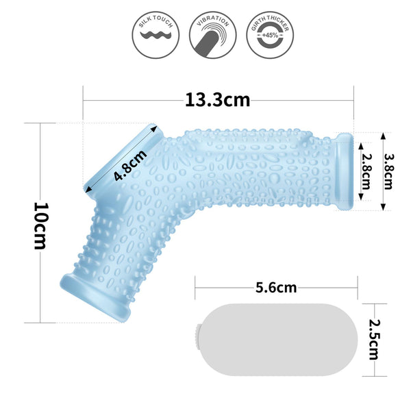 Vibrating Drip Knights Ring with Scrotum Sleeve