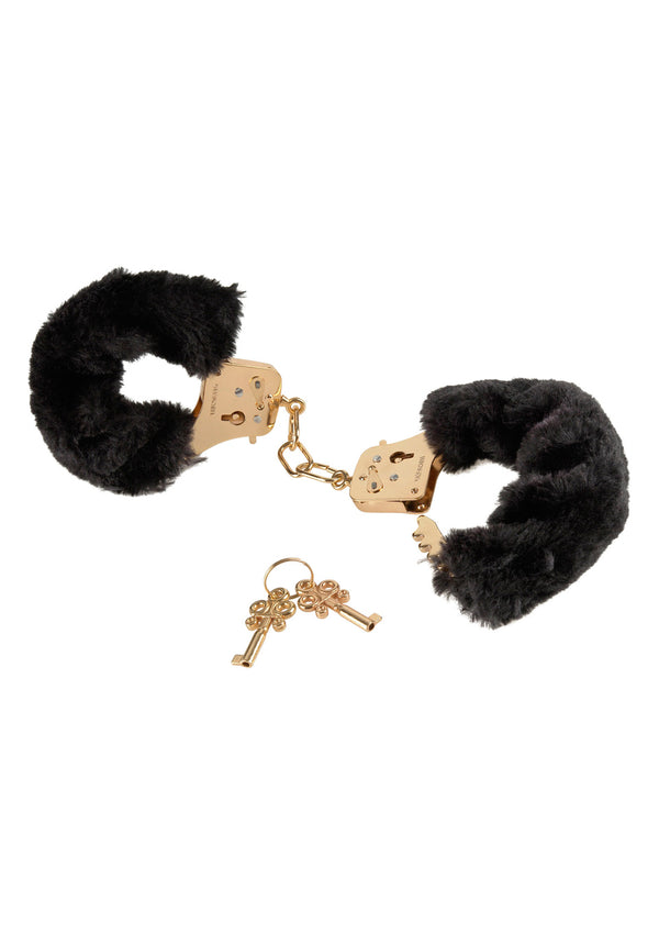 Deluxe Furry Cuffs Gold