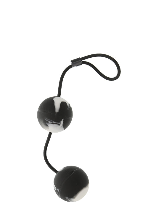 MARBILIZED DUO BALLS   BLACK