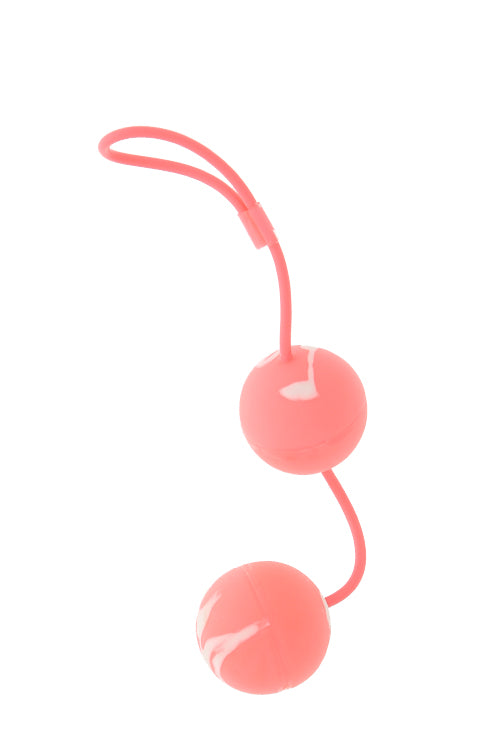 MARBILIZED DUO BALLS   PINK