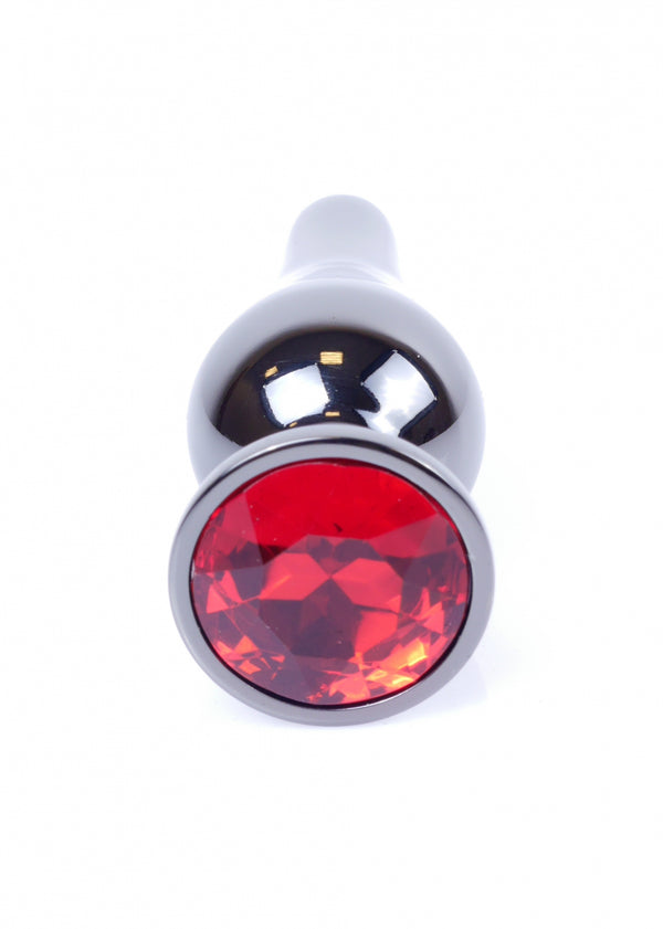 Plug Jewellery Dark Silver BUTT PLUG  Red