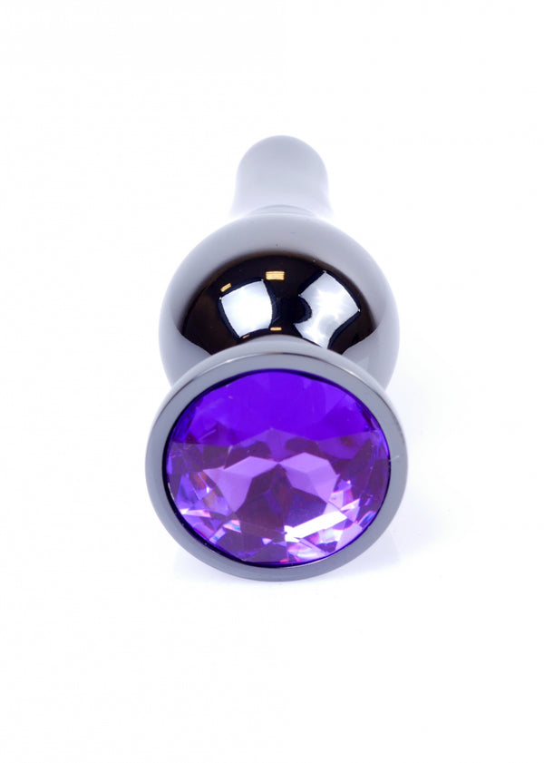 Plug Jewellery Dark Silver BUTT PLUG  Purple