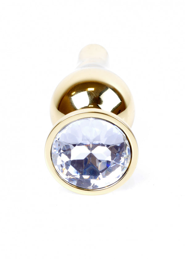 Plug Jewellery Gold BUTT PLUG  Clear