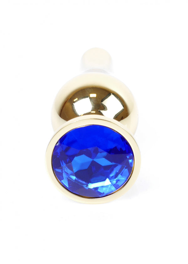 Plug Jewellery Gold BUTT PLUG  Dark Blue