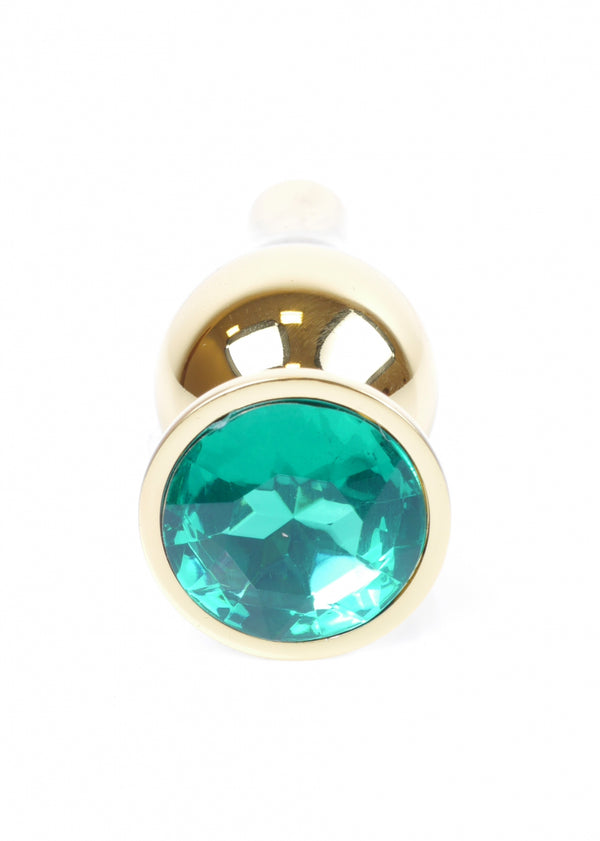 Plug Jewellery Gold BUTT PLUG  Green
