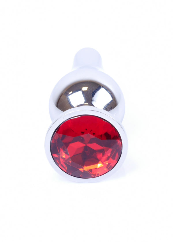 Plug Jewellery Silver BUTT PLUG  Red