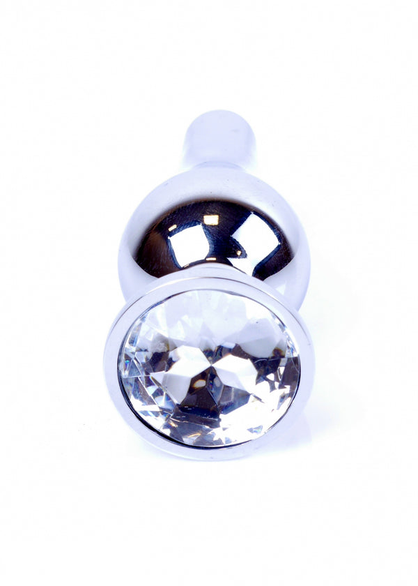 Plug Jewellery Silver BUTT PLUG  Clear