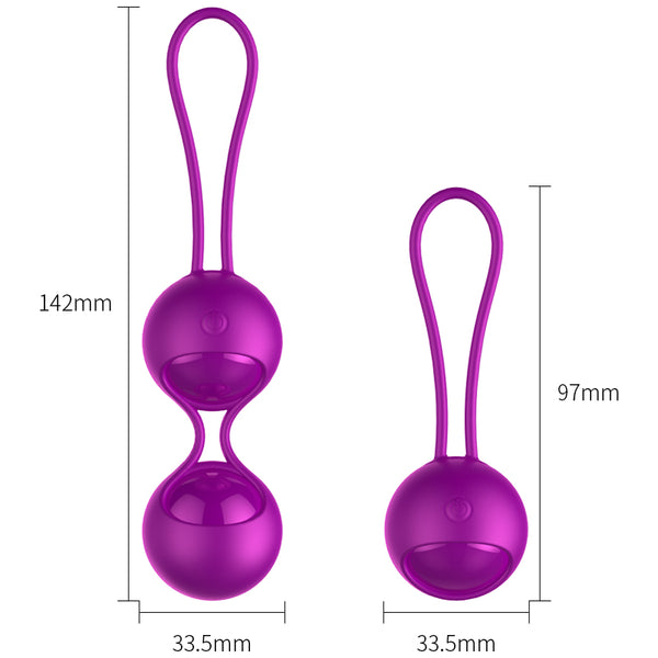 Kulki Vibrating Silicone Kegel Balls Set USB 10 Function / Remote control
