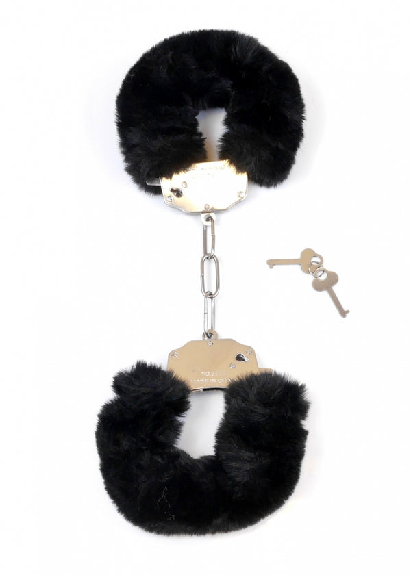 Kajdanki Fetish B   Series  Furry Cuffs Black 2,7